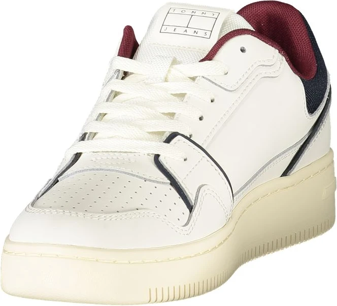 Белые кожаные мужские кроссовки Tommy Hilfiger