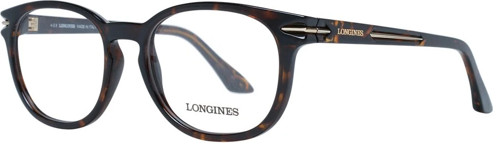 Коричневая пластиковая оправа для очков Longines