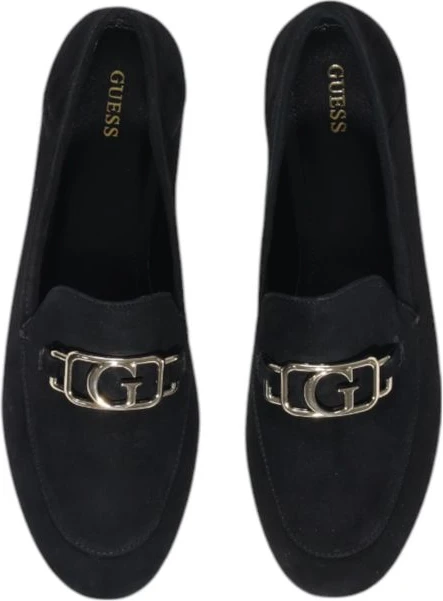 GUESS Черные туфли на платформе из кожи