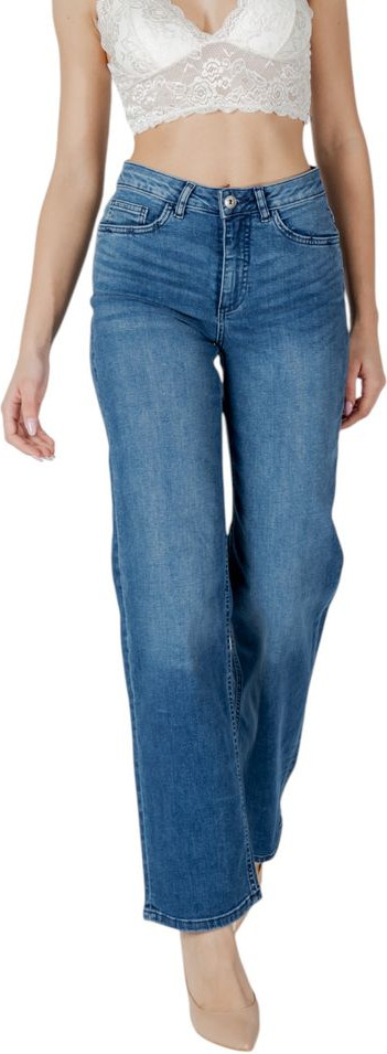 Blue Cotton Relaxed Fit Jeans ICHI