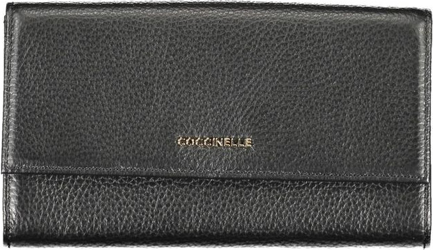 Кошелек Coccinelle Черная кожаная модель