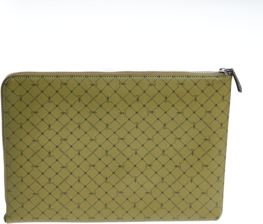 Клатч Trussardi Зеленая Кожа Мужской