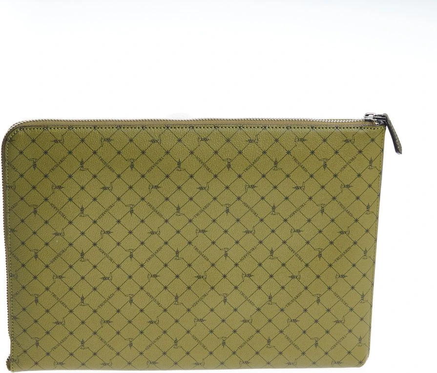 Клатч Trussardi Зеленая Кожа Мужской