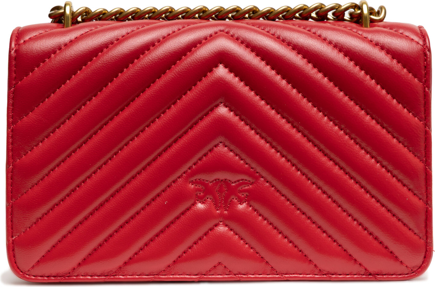 Сумка через плечо Pinko Красная Кожа Love One Mini