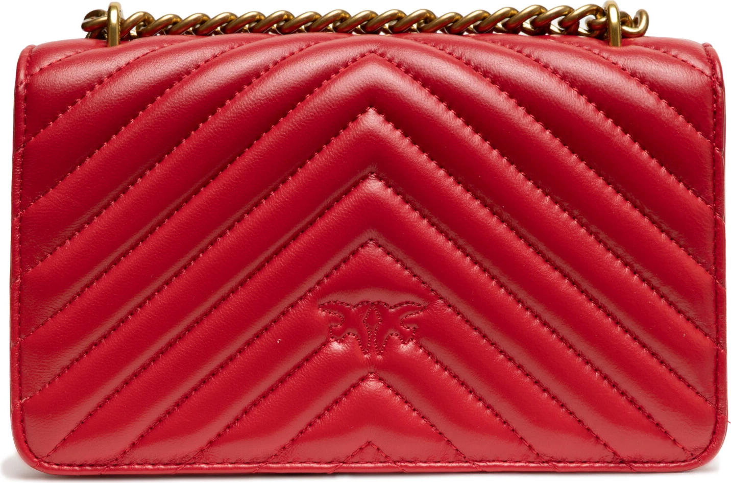 Сумка через плечо Pinko Красная Кожа Love One Mini