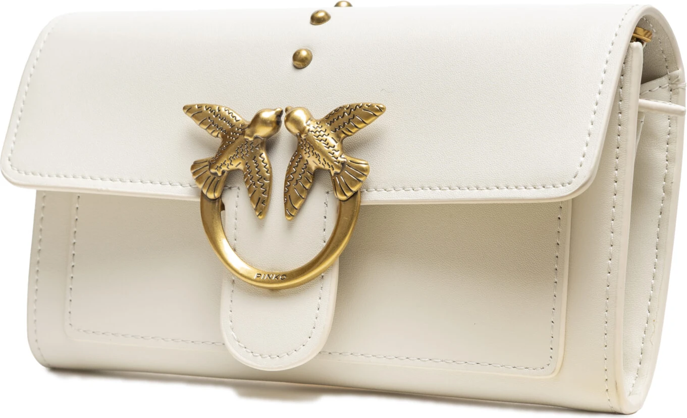 Сумка Pinko Белая Кожаная One Simply Love Mini