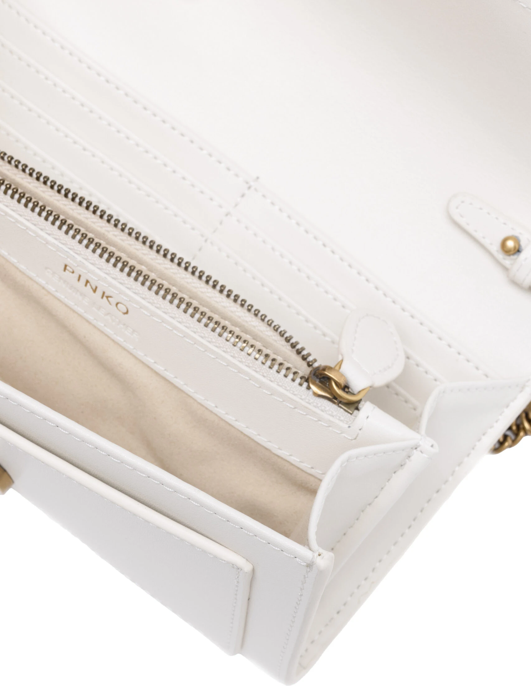 Сумка Pinko Белая Кожаная One Simply Love Mini