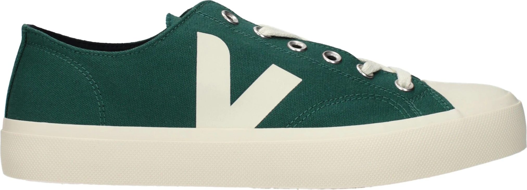 Зелёные низкие кроссовки из ткани Veja