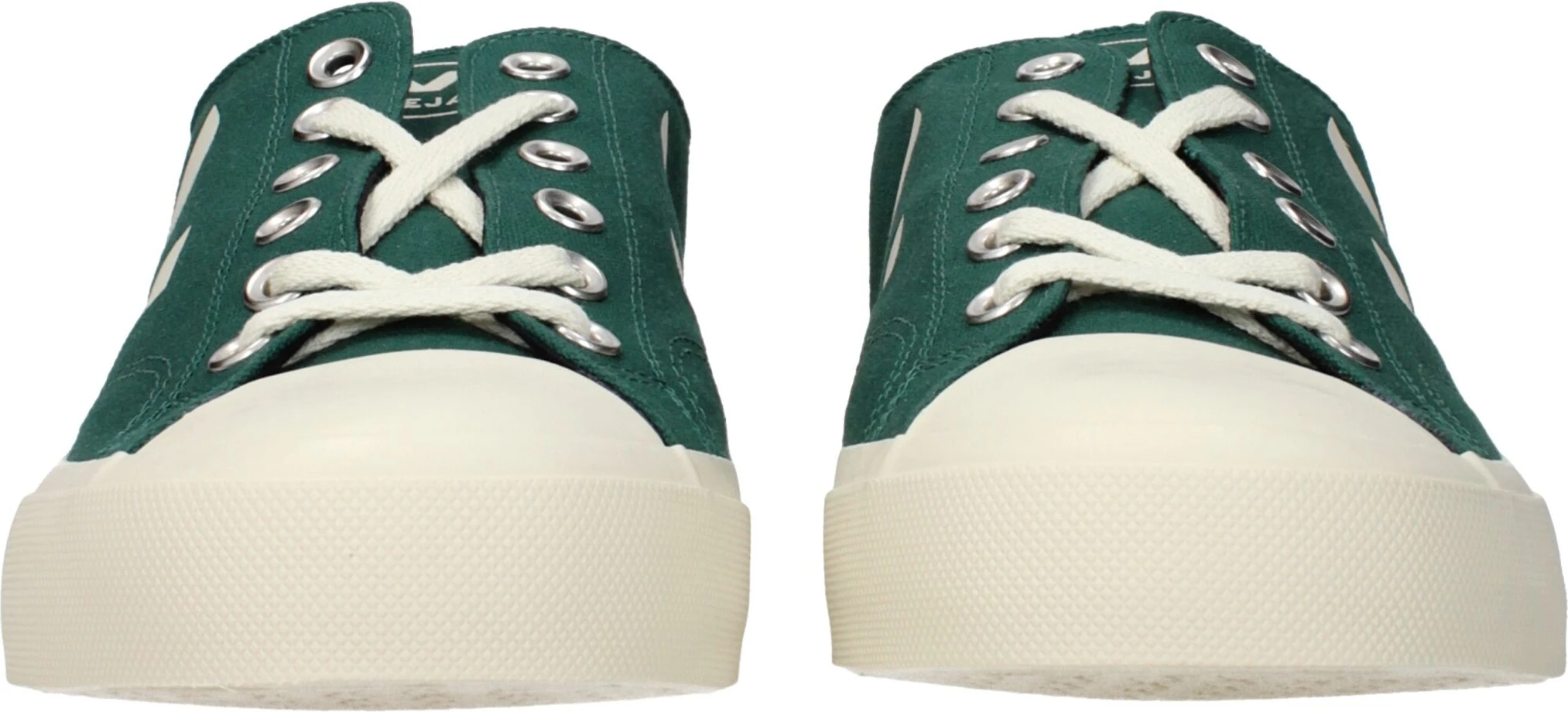 Зелёные низкие кроссовки из ткани Veja