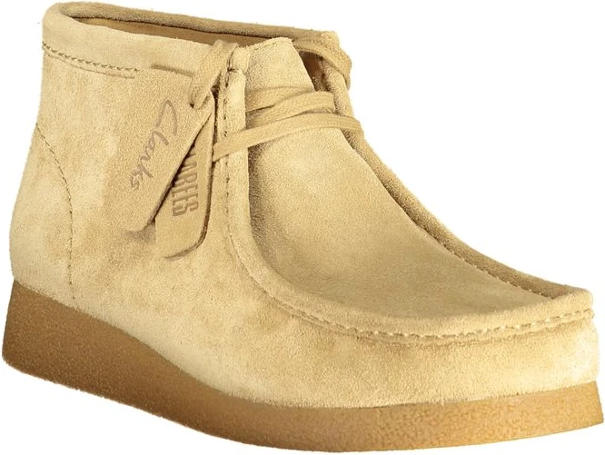 Кроссовки Clarks из бежевой кожи