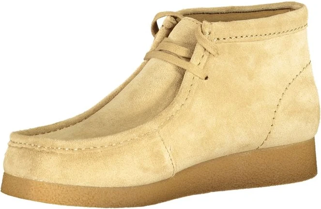 Кроссовки Clarks из бежевой кожи