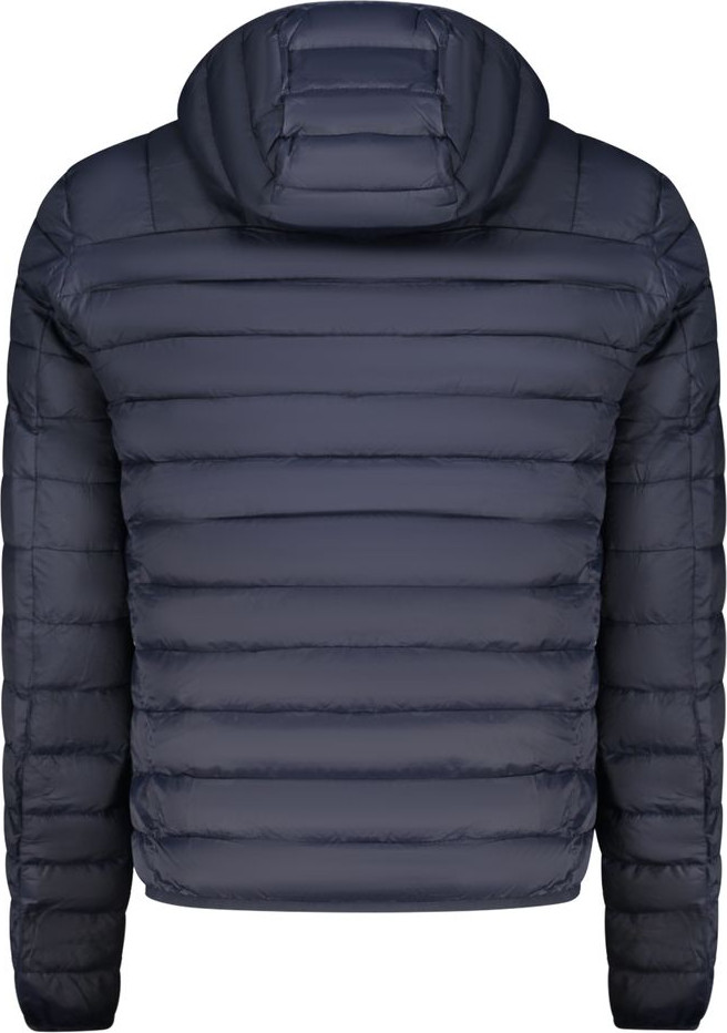 Blue Polyester Men Jacket