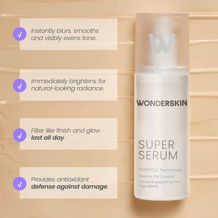 Увлажняющая сыворотка для лица против старения Wonderskin Purevoc Range