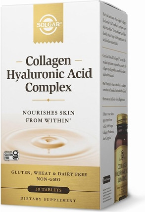Таблетки Solgar Collagen Hyaluronic Acid Complex