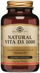 Добавка Solgar Natural Vita D3 1000 для здоровья костей и суставов