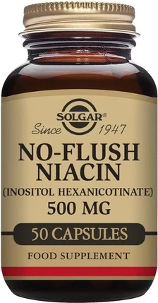 Solgar No-Flush Niacin 500mg 50 VCaps