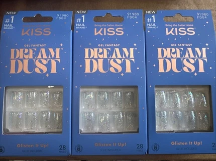 Искусственные ногти Kiss The Sky Fantasy Dream Dust Приклеивающиеся ногти
