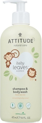Мытье волос и тела Attitude Baby Leaves 2-в-1