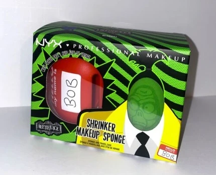 Бьюти-спонж NYX Beetlejuice Shrinker Makeup Sponge с дорожным футляром