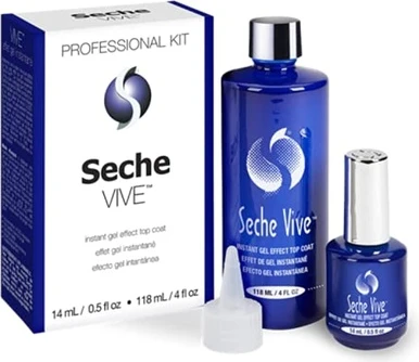 Верхнее покрытие Seche BEAUTY DIRECT Seche Vive Gel Top Coat Лак для ногтей Стойкое Высокий блеск Устойчивое к сколам