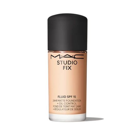 Тональная основа MAC Cosmetics Studio Fix Fluid Spf 15 24hr Матовая основа для контроля жирности Мини