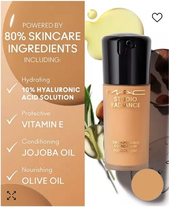 Тональная основа с сывороточной базой Foundation MAC Cosmetics Studio Radiance