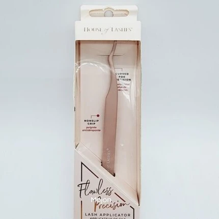 Аппликатор для ресниц House Of Lashes Pink Flawless Precision Нескользящая ручка Изогнутый