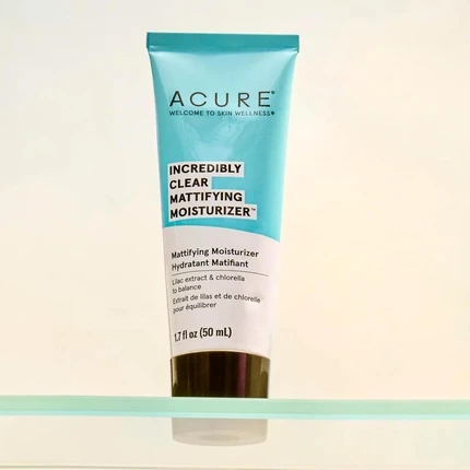 Увлажняющее средство Acure Oil Control Facial Moisturizer с растительными стволовыми клетками сирени и 1% фактора роста хлореллы