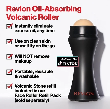 Многоразовый инструмент для ухода за кожей лица Revlon Валик для лица, поглощающий жир