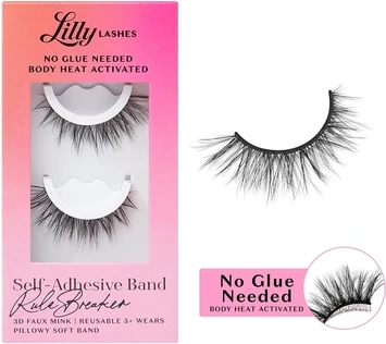 Накладные ресницы Lilly Lashes 3D С Самоклеящейся Лентой