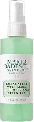 Освежающий спрей для лица Mario Badescu с алоэ, огурцом и зеленым чаем