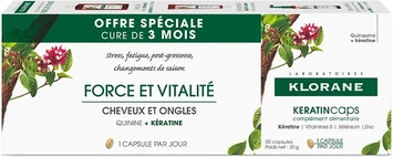 Капсулы Klorane Keratincaps Против выпадения волос
