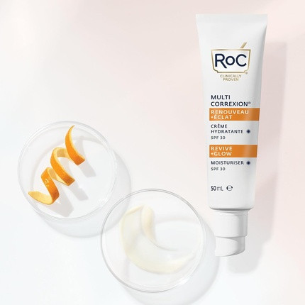 Дневной крем Roc Multi Correxion Revive + Glow Увлажняющий крем с SPF 30 и витамином С