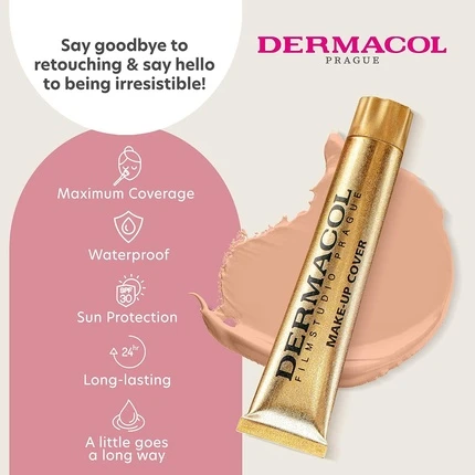 Тональный крем Foundation Dermacol Full Coverage Liquid Matte Foundation с SPF 30