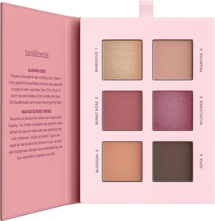 Палетка теней для век bareMinerals Mineralist Rosewood, Cranberry