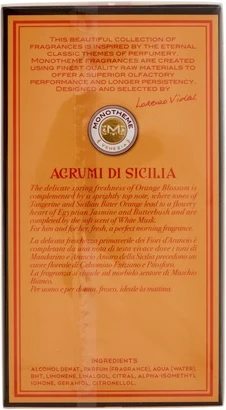 Туалетная вода Monotheme Fine Fragrances Agrumi di Sicilia