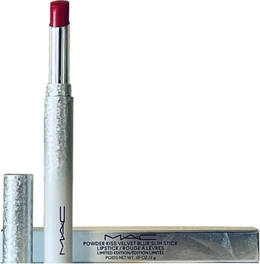 Губная помада MAC Cosmetics Powder Kiss Velvet Blur Slim Лимитированное издание Merry Cherry