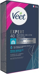 Холодные воски Veet Expert для ног чувствительной кожи