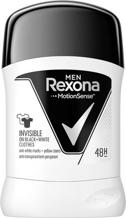 Anti-Perspirant Stick Rexona Invisible Black & White