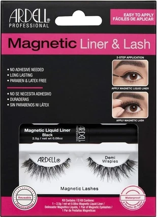 Набор накладных ресниц Ardell Magnetic False Eyelashes Demi Wispies с магнитной жидкой подводкой