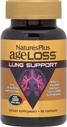 Nature's Plus Ageloss Поддержка Легких