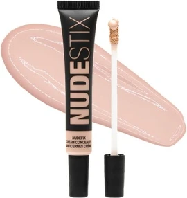 Консилер Nudestix NudeFix Cream Concealer Легкая Жидкая Формула Естественное Покрытие Увлажнение Осветление Темных Кругов Под Глазами Уменьшает Покраснения и Несовершенства Оттенок Nude 3 0.34 жидких унции 10 мл