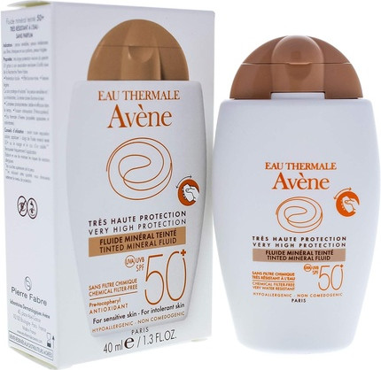 Солнцезащитный крем Avène Tinted Mineral Fluid SPF50+