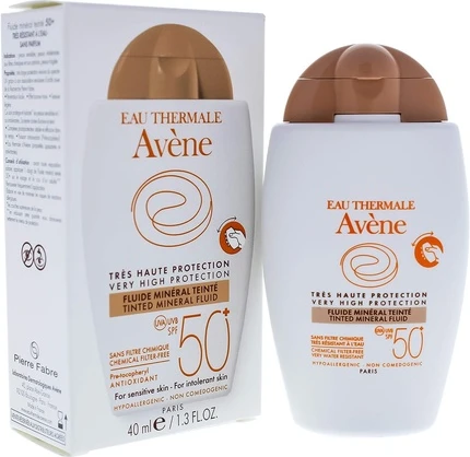 Солнцезащитный крем Avène Tinted Mineral Fluid SPF50+