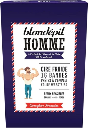 Холодный воск Blondepil для плеч, спины и торса