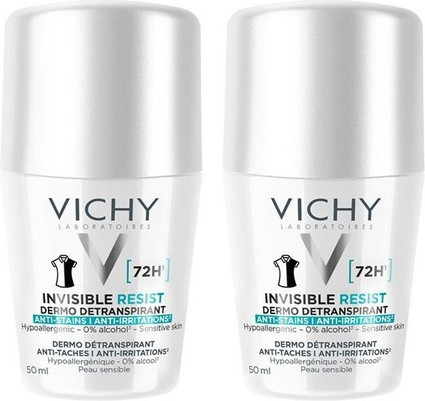 Шариковый антиперспирант Vichy Invisible Resist 72ч