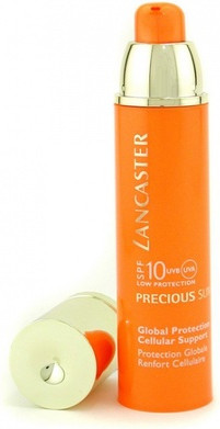 Солнцезащитный крем Lancaster Precious Sun Age-Defying Sunscreen Cream для лица, шеи и зоны декольте SPF 10