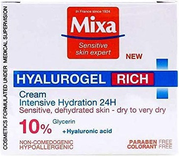 Day Cream Mixa Intense Hydrating Day Cream Hyalurogel Rich Cream