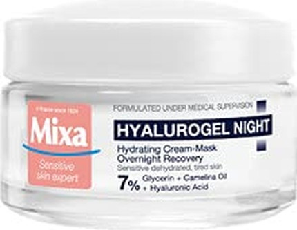 Cream-Mask Mixa Hyalurogel Hydrating Cream-Mask Overnight Recovery