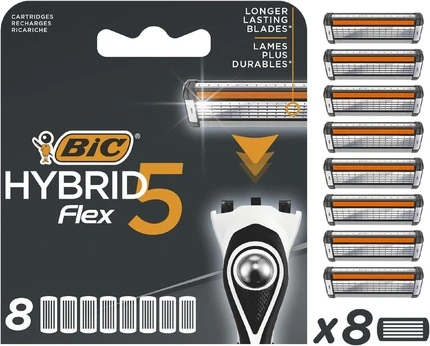 Сменные кассеты для бритвы Bic Hybrid 5 Flex